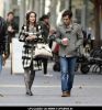 Leighton Meester and Penn Badgley at "Gossip Girl" on Location at Turtle Bay in New York City